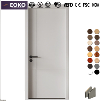 EOKO Fire-rated Solid Wood Core Internal Timber Door for Hotel Project Minimalist Factory Direct Swing Type