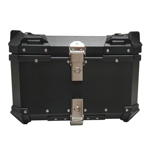 New 55L aluminum alloy waterproof motorcycle tailgate box Customizable scooter express transport Motorcycle luggage