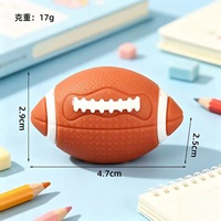 Pengasah Pensil Bentuk Bola Olahraga Lucu dengan Satu Lubang, Alat Tulis Sekolah Portabel untuk Anak, Hadiah Alat Tulis