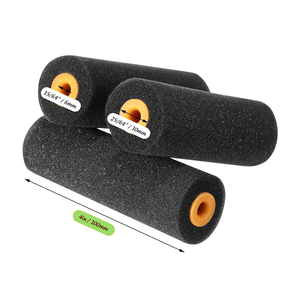 Mini <span class=keywords><strong>Rodillo</strong></span> de Pintura de Espuma Negra de Alta Densidad de 4 Pulgadas para Paredes, Bricolaje, Industrial, OEM, Brinda Acabados Lisos para Superficies Planas - Product Image 2