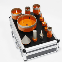 Ensemble de forets diamantés brasés sous vide pour accessoires de scie cloche électrique pour carrelage en granit, marbre et béton, outils à main
