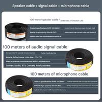 Câble audio OEM ODM de 100 mètres pour haut-parleur, amplificateur, diffusion audio, microphone, accessoires d'instruments
