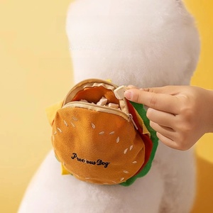 Großräumiger, modischer, gepolsterter Polyester-Haustier-Rucksack im Burger-Design mit Brustgurt und Leine für Spaziergänge - Product Image 2