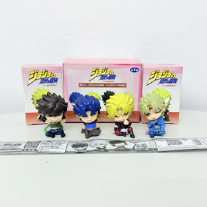 Lot de 4 figurines anime <span class=keywords><strong>JOJO</strong></span> Jonathan Joseph en pose assise dans une boîte mystère, idéal comme cadeau - Product Image 1
