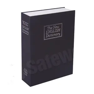 Enlish Dictionary Diversion Metal Lock Safe Secret Hidden Storage Book Safe con serratura a chiave