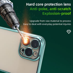 <span class=keywords><strong>Coque</strong></span> souple en silicone TPU pour <span class=keywords><strong>iPhone</strong></span> 13 12 <span class=keywords><strong>11</strong></span> <span class=keywords><strong>Pro</strong></span> Max, compatible avec les housses de téléphone transparentes d'origine - Product Image 4