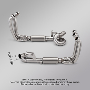 Tubo de <span class=keywords><strong>Escape</strong></span> para Motocicleta CFMOTO 675SR NK675 675 SR CF675SR, Conexión de Tubo de Enlace Delantero con DOBLE SENSOR de 51 mm - Product Image 1