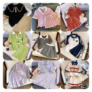 Ropa de verano Ropa de mujer Diseñador de lujo Impreso Camiseta de manga corta Conjunto a juego Conjunto de pantalones cortos de bicicleta - Product Image 2