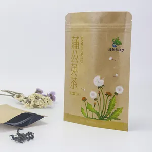 Индивидуальный стоячий биоразлагаемый чайный пакетик, пакет из крафт-бумаги