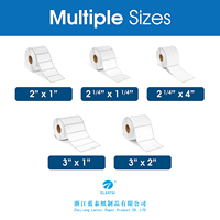 Étiquettes autocollantes thermiques directes personnalisées 50mmx25mm (2"x1") pour codes-barres, rouleau d'étiquettes d'emballage 50x25, papier d'étiquettes thermiques