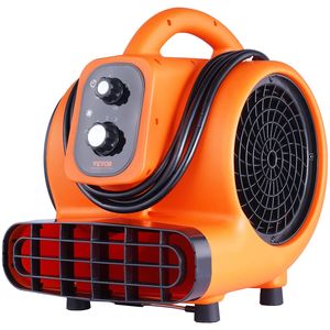 DB Wholesale 1/4 HP 1000 CFM Air Mover Ventilateur de séchage de tapis portable avec 4 angles de soufflage Ventilateur de sol pour le séchage et le refroidissement - Product Image 1