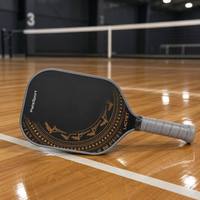 Raquette de pickleball en mousse injectée de carbone, noyau en nid d'abeille PP, logo personnalisé, approuvée USAPA
