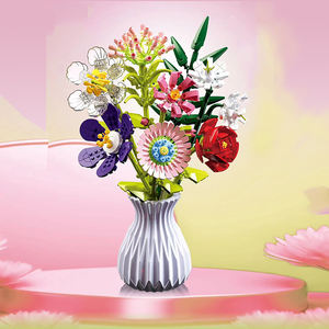 Venta al por mayor <span class=keywords><strong>de</strong></span> alta calidad <span class=keywords><strong>de</strong></span> <span class=keywords><strong>rosas</strong></span> artificiales hechas a mano Kits <span class=keywords><strong>de</strong></span> bloques <span class=keywords><strong>de</strong></span> construcción <span class=keywords><strong>ramo</strong></span> <span class=keywords><strong>de</strong></span> flores - Product Image 5