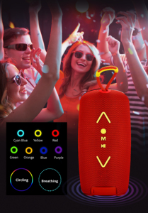 Không thấm nước loa được xây dựng trong mic cho tay miễn phí cuộc gọi tuyệt vời cho vòi hoa sen sử dụng hỗ trợ BT TF FM <span class=keywords><strong>USB</strong></span> RGB ánh sáng đầy màu sắc Đảng Loa - Product Image 6