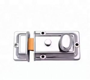 WEKIS Zinc Alloy Night Latch Deadbolt Rim <b>Lock</b> Anti-Theft Door Security Keyless Heavy Guard 60mm Backset 3 <b>Keys</b> - Product Image 6