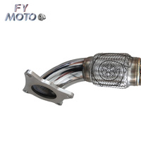 Knalpot Downpipe untuk Audi A3 2.0T 06 + GOLF MK5 MK6 dengan V band clamp LHD & RHD