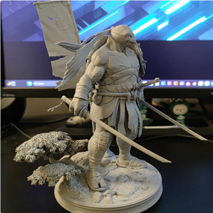 Benutzer definierte 3D-gedruckte Samurai <span class=keywords><strong>Leo</strong></span> Skulptur Figur CNC polierte Kunststoff-und Metall maschinen - Product Image 2