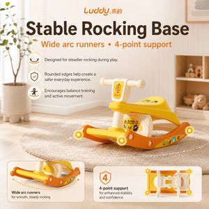 Fauteuil à bascule 2-en-1 Luddy 3001-1 B.Duck pour enfants, siège d'alimentation double mode pour bébé avec support à 4 points – Vente en gros - Product Image 3