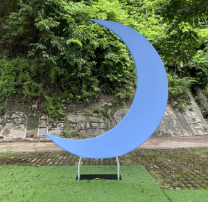 Soporte para Fondo de Fotografía con Forma de Media Luna de 6.5 pies con Cubierta Personalizada, Arco de Media Luna de Aluminio de 32 mm para Decoración de Bodas y Baby Showers - Product Image 4