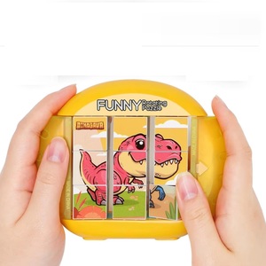 Puzzle di dinosauro rotante per bambini 3 + 8 anni Puzzle 1 bambino viaggio in auto in aereo attività di viaggio per auto - Product Image 1