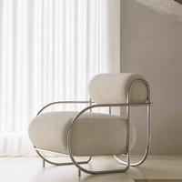 Nordique Bauhaus simple canapé chaise créative conception ancienne touche moderne Simple rétro loisirs maison chambre bureau à domicile salon