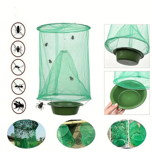 Fly Control Trap Tools Reusable Hanging Fly Catcher Killer Flytrap <b>Cage</b> Net Trap Garden Supplies - Product Image 6