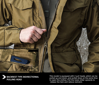 Veste tactique à capuche pour homme, hiver, automne, camouflage, imperméable, décontractée, veste d'extérieur avec fermeture éclair pour la randonnée