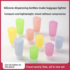 Ensemble de flacons distributeurs pliables en silicone grande capacité, best-seller transfrontalier, pour cosmétiques, <span class=keywords><strong>gel</strong></span> <span class=keywords><strong>douche</strong></span>, shampoing, lotion de voyage - Product Image 3