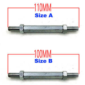 Kit de biellettes de direction de 8 mm avec rotule M8 pour mini quad électrique pour enfants de 47 cc 49 cc, karting, buggy, quad, pièces de moto, 150 mm 170 mm - Product Image 3