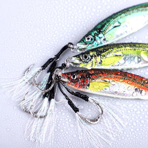 Yeni 3d sert simülasyon baskı balık yalancı yem Pesca 10g-80g aydınlık uzun atış metal Jigs tuzlu su kurşun yavaş cazibesi - Product Image 5