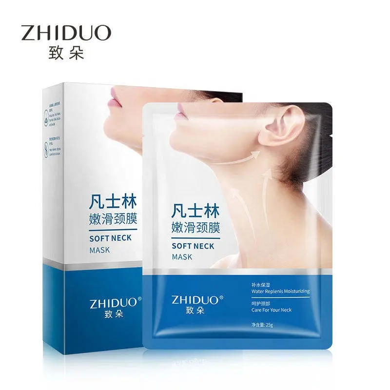 새로 나열된 ZHIDUO 여성 스킨 케어 염소 우유 니코틴 아미드 반짝이는 부드러운 목 마스크