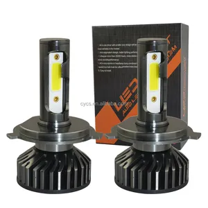 12V 24V Công Suất Cao 36 Wát 12000LM COB Auto Led Đèn Pha Bulb Cao Thấp F2 H4 Led Đèn Pha Xe Hơi