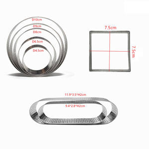 ชุดแหวนทาร์ตไข่สแตนเลส8ชิ้น,แม่พิมพ์เค้กมูสทนความร้อนแม่พิมพ์เบเกอรี่ของหวาน - Product Image 6