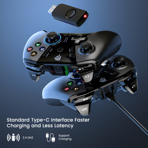เกมแพด <span class=keywords><strong>USB</strong></span> ไร้สาย2.4ก. สำหรับพีซีตัวควบคุมจอยสติ๊กสำหรับการเขียนโปรแกรม ESM-9110 easysmx สำหรับพีซี/PS3/ทีวี/กล่องทีวี/โทรศัพท์ - Product Image 3