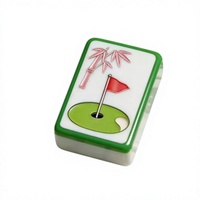 Ensemble de Mahjong Deluxe de 160 tuiles, style américain, 1,2 pouce, 4 couches, pour les voyages, le camping, les soirées de jeu à la maison