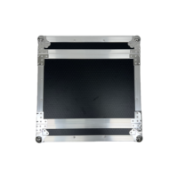 Boîtier de transport en aluminium sur mesure 4U+2U pour micro, rangement monocouche pour amplificateur avec sangle Velcro pour sécuriser le micro