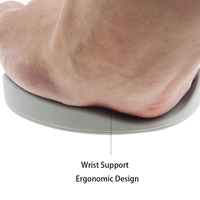 Tapis de souris ergonomique en Gel de silicone antidérapant, tapis de Support de repose-poignet pour ordinateur, tapis de souris pour bureau, jeu PC, accessoires