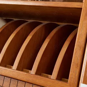 Mueble de baño de cocina prefabricado de madera debajo del fregadero organizador con accesorios