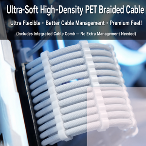 PCIe 5.1 16Pin Power <b>Cable</b> 12V-2x6 90 Degree GPU <b>Cable</b> Modular Braided Customized - Product Image 4