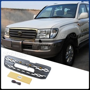 Grille de pare-chocs avant de voiture, grilles de course, calandre pour Toyota Land Cruiser LC100 1998-2002, kit carrosserie, accessoires de voiture - Product Image 3