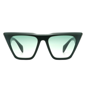 Lyra - Occhiali da Sole Quadrati Retrò Oversize con Montatura Piatta Stile Cat Eye alla Moda - Product Image 4