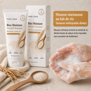 Limpiador Facial de Espuma Suave, Calmante para Piel Seca y con Sensación de Tirantez, Control de Grasa, Hidratación para Piel Sensible, con Leche de Arroz y Ceramida - Product Image 2