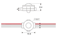 Tira de Luces LED Direccionables RGB WS2815 Ultra Pequeñas de 10 mm, Doble Alimentación DC12V, IP67, SMD5050, para Matrices 3D, Escenarios, Construcción, OEM