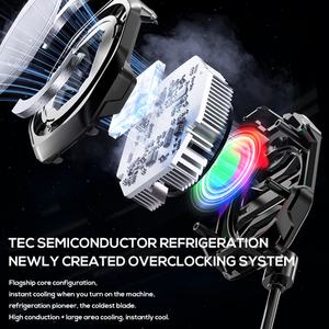 Enfriador de Teléfono Móvil Semiconductor Magnético Portátil MEMO CX14 RGB con Batería de 2000 mAh, Enfriador de Teléfono para Juegos Negro - Product Image 3