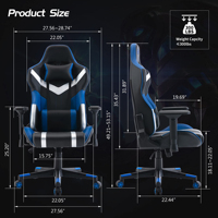Chaises d'ordinateur de course de bureau chaises de jeux inclinables en cuir Autofull Gamer livraison directe chaise de jeu avec repose-pieds