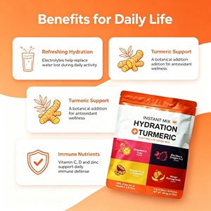 LuvVita Mezcla de Frutas Naturales para Adultos, Hidratación, Cúrcuma, <span class=keywords><strong>Vitamina</strong></span> C, <span class=keywords><strong>D</strong></span>, Zinc, Electrolitos en Polvo, Apoyo Inmunológico, Gestión de Energía, Salud - Product Image 4
