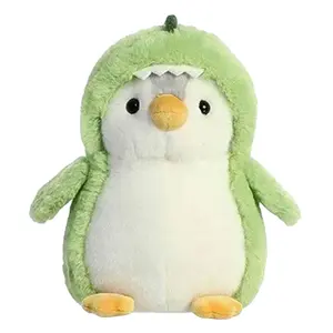 Boneka Pinguin cub dengan topi dan ornamen lucu