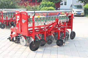 Plantador de trigo portátil <span class=keywords><strong>para</strong></span> agricultura, máquina de siembra de maíz de 14 filas, taladro, siembra y fertilizante - Product Image 5