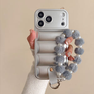 Funda de Teléfono <span class=keywords><strong>3D</strong></span> de TPU Suave con Diseño de Chaqueta Acolchada para Google <span class=keywords><strong>Pixel</strong></span> 10 Pro XL 9A 8A 7A <span class=keywords><strong>6A</strong></span> 5A 9 8 7 6 Pro con Correa de Muñeca y Cuerda para Colgar - Product Image 6