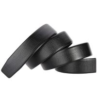 Ceinture automatique en cuir de crocodile microfibre pour hommes LY35-3347